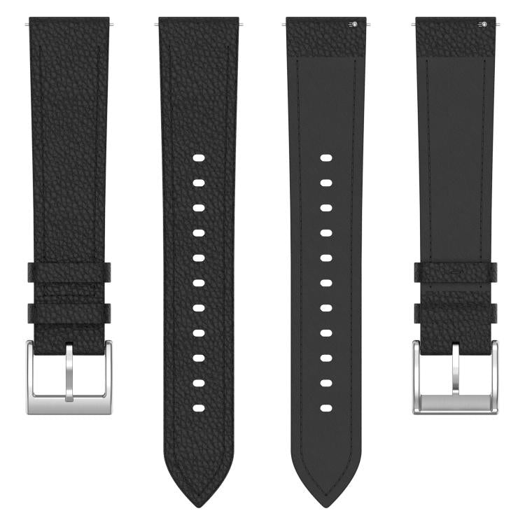 Cinturino per orologio in vera pelle con fibbia a perno in legno di litchi., 20mm, 22mm