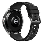 Cinturino per orologio ibrido in pelle e silicone con pulsante di sgancio rapido, 22mm