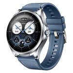 Cinturino per orologio ibrido in pelle e silicone con pulsante di sgancio rapido, 22mm