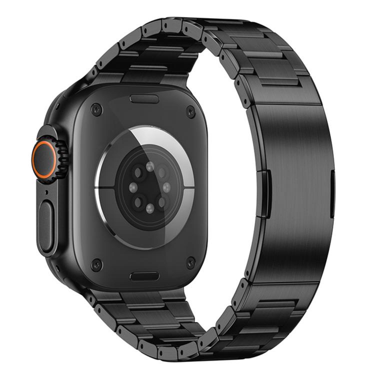 Cinturino per orologio in titanio con chiusura pieghevole a doppia pressione, For Apple Watch 46mm / 49mm / 45mm / 44mm
