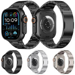 Cinturino per orologio in titanio con chiusura pieghevole a doppia pressione, For Apple Watch 46mm / 49mm / 45mm / 44mm