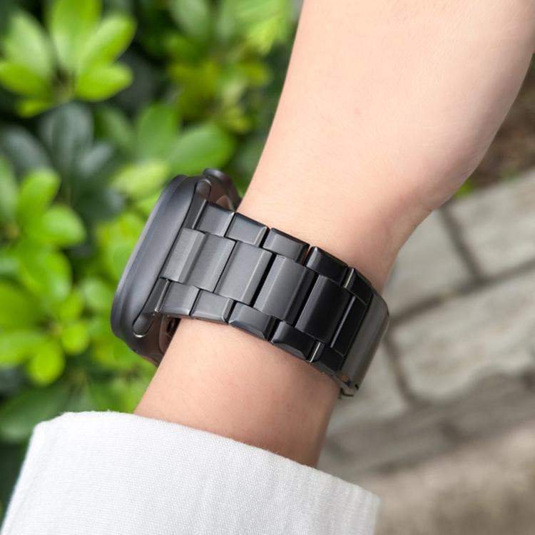 Cinturino per orologio in titanio con chiusura pieghevole a doppia pressione, For Apple Watch 46mm / 49mm / 45mm / 44mm