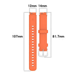 Cassa trasparente con chiusura a molla e cinturino in silicone a tinta unita., For Google Fitbit Air