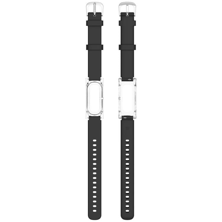 Cassa trasparente con chiusura a molla e cinturino in silicone a tinta unita., For Google Fitbit Air