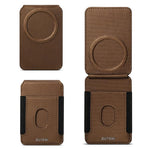 Porta carte magnetico adesivo Suteni S6 con motivo triangolare