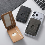 Porta carte magnetico adesivo Suteni S6 con motivo triangolare