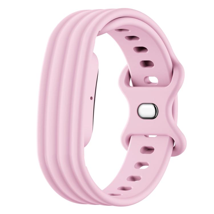 Cinturino in silicone con fibbia a farfalla tinta unita per Google Fitbit Air., Size: S