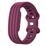 Cinturino in silicone con fibbia a farfalla tinta unita per Google Fitbit Air., Size: S
