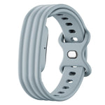 Cinturino in silicone con fibbia a farfalla tinta unita per Google Fitbit Air., Size: S