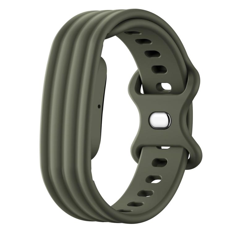 Cinturino in silicone con fibbia a farfalla tinta unita per Google Fitbit Air., Size: S