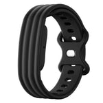 Cinturino in silicone con fibbia a farfalla tinta unita per Google Fitbit Air., Size: L
