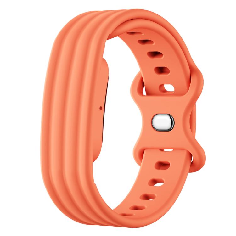 Cinturino in silicone con fibbia a farfalla tinta unita per Google Fitbit Air., Size: L