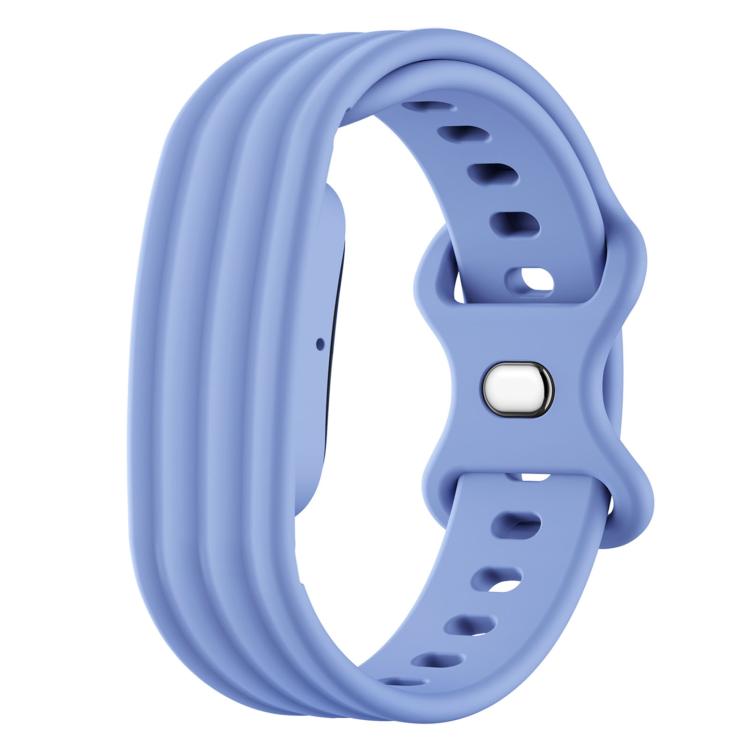 Cinturino in silicone con fibbia a farfalla tinta unita per Google Fitbit Air., Size: L