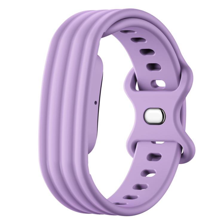 Cinturino in silicone con fibbia a farfalla tinta unita per Google Fitbit Air., Size: L