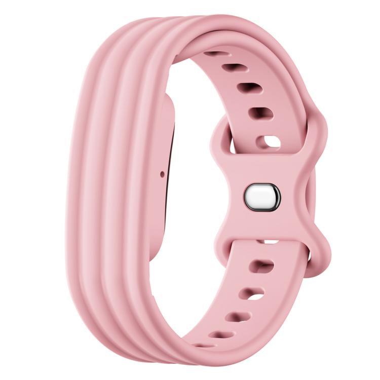 Cinturino in silicone con fibbia a farfalla tinta unita per Google Fitbit Air., Size: L