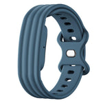 Cinturino in silicone con fibbia a farfalla tinta unita per Google Fitbit Air., Size: L