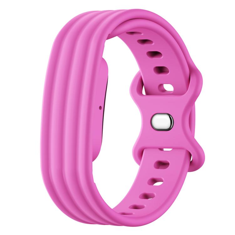 Cinturino in silicone con fibbia a farfalla tinta unita per Google Fitbit Air., Size: L
