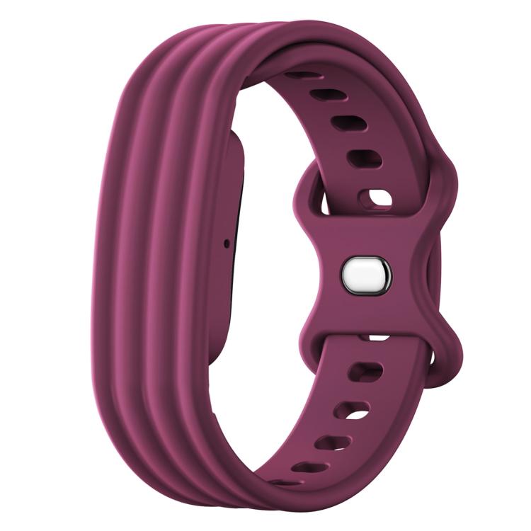 Cinturino in silicone con fibbia a farfalla tinta unita per Google Fitbit Air., Size: L