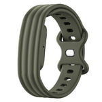 Cinturino in silicone con fibbia a farfalla tinta unita per Google Fitbit Air., Size: L