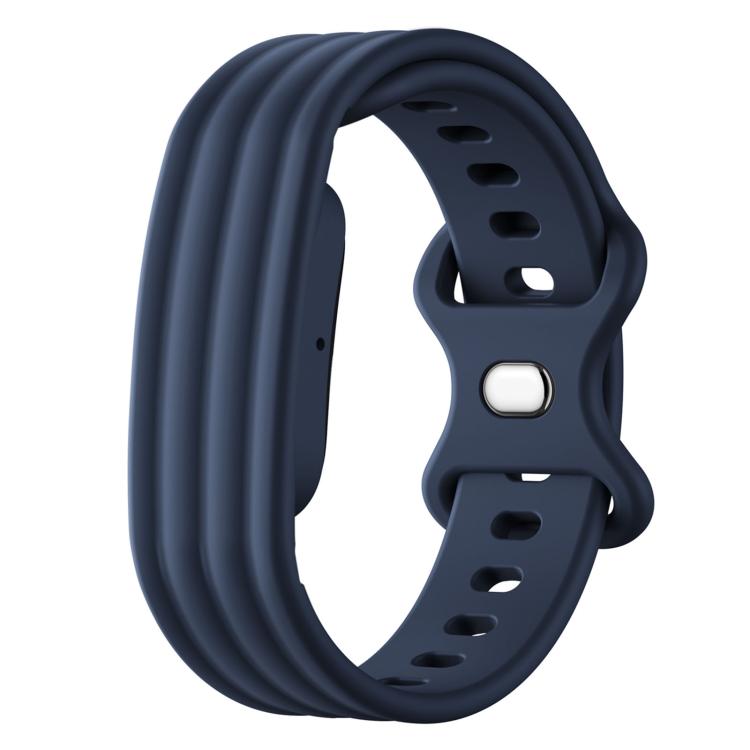 Cinturino in silicone con fibbia a farfalla tinta unita per Google Fitbit Air., Size: L