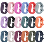Cinturino in silicone con fibbia a farfalla tinta unita per Google Fitbit Air., Size: S