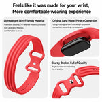 Cinturino in silicone con fibbia a farfalla tinta unita per Google Fitbit Air., Size: S