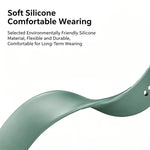 Cinturino in silicone con fibbia a farfalla tinta unita per Google Fitbit Air., Size: L
