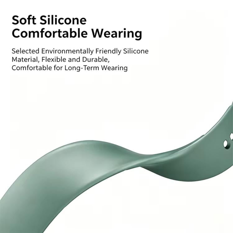 Cinturino in silicone con fibbia a farfalla tinta unita per Google Fitbit Air., Size: L