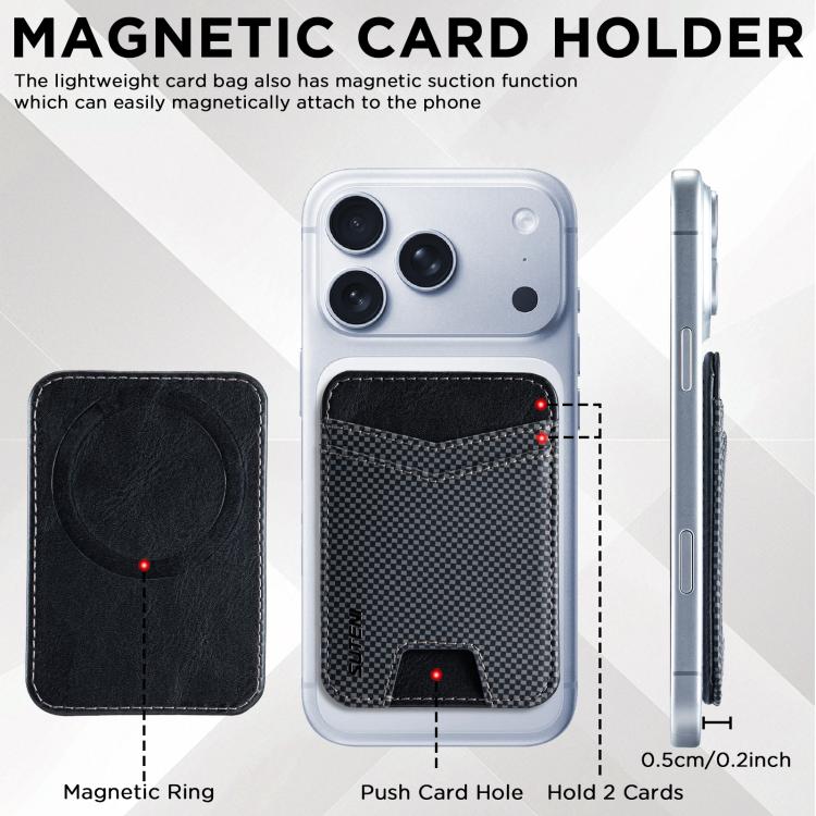 Porta carte magnetico ultrasottile Suteni S8 Grid