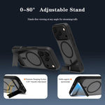 Custodia per telefono magnetica a forma di C con supporto nascosto LeReach Le-Chic Series, For iPhone 17 Pro