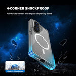 Custodia magnetica antiurto LeReach TOC Clear Series Dual-Composite Armor in TPU + acrilico per telefono, For Galaxy Z Fold8 Ultra 5G, For Galaxy Z Flip8 5G