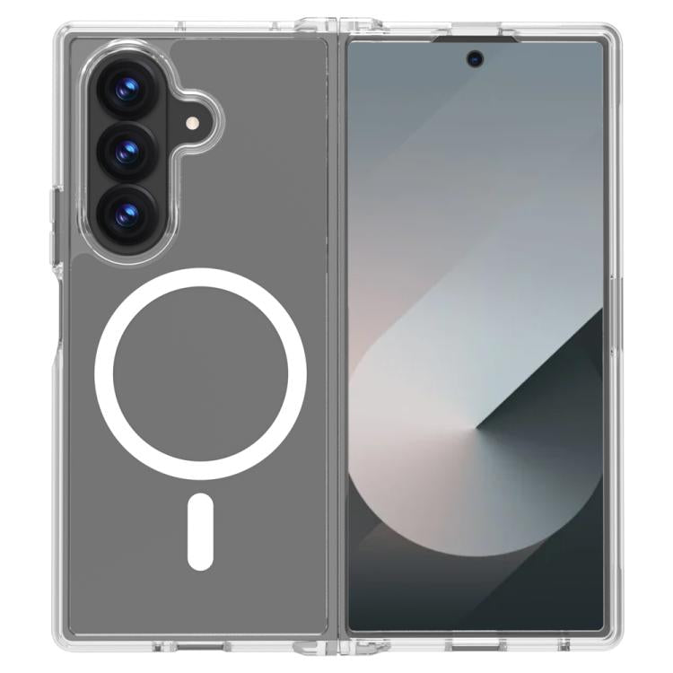Custodia magnetica antiurto LeReach TOC Clear Series Dual-Composite Armor in TPU + acrilico per telefono, For Galaxy Z Fold8 Ultra 5G, For Galaxy Z Flip8 5G