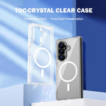 Custodia magnetica antiurto LeReach TOC Clear Series Dual-Composite Armor in TPU + acrilico per telefono, For Galaxy Z Fold8 Ultra 5G, For Galaxy Z Flip8 5G