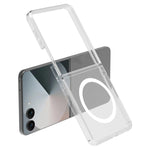 Custodia magnetica antiurto LeReach TOC Clear Series Dual-Composite Armor in TPU + acrilico per telefono, For Galaxy Z Fold8 Ultra 5G, For Galaxy Z Flip8 5G