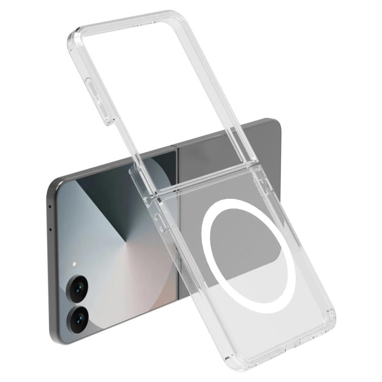 Custodia magnetica antiurto LeReach TOC Clear Series Dual-Composite Armor in TPU + acrilico per telefono, For Galaxy Z Fold8 Ultra 5G, For Galaxy Z Flip8 5G