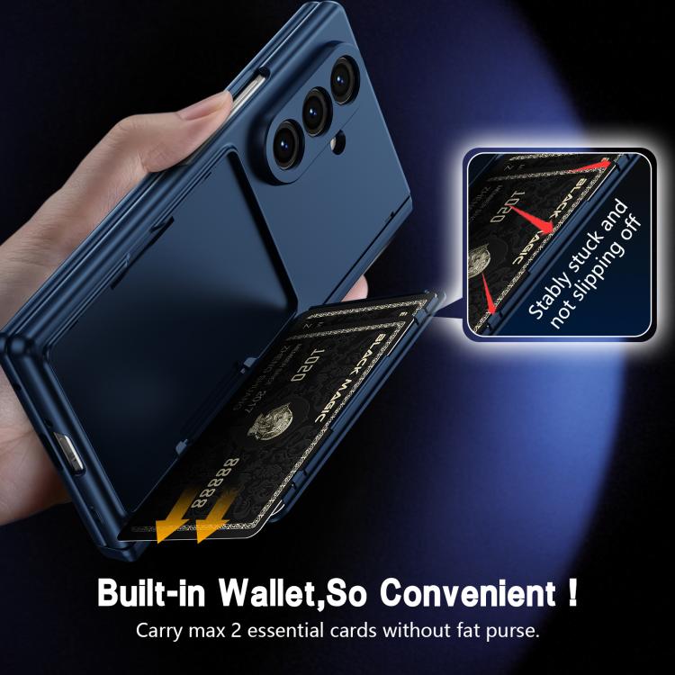 Custodia per telefono con cerniera e porta carte integrato, senza penna., For Galaxy Z Fold8 Ultra 5G