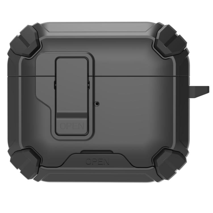 Custodia per auricolari wireless LeReach Mega Series Armor Edition con supporto, For AirPods 4