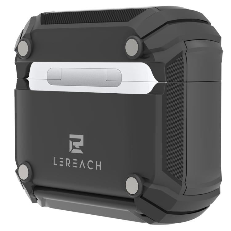 Custodia per auricolari wireless LeReach Mega Series Armor Edition con supporto, For AirPods 4