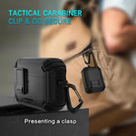 Custodia per auricolari wireless LeReach Mega Series Armor Edition con supporto, For AirPods 4