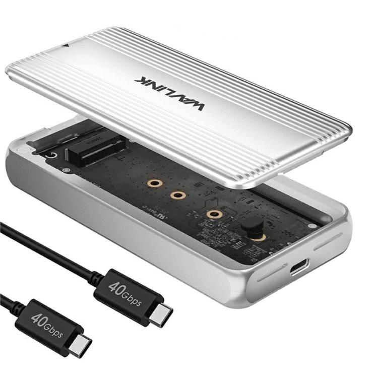 WAVLINK ST406C Case in alluminio per SSD M.2 USB4 40 Gbps