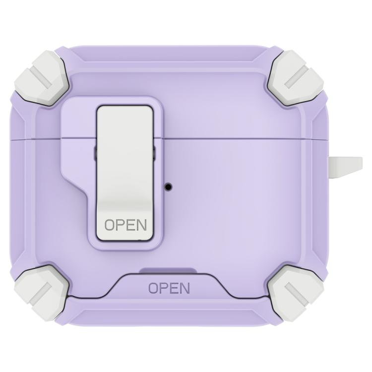 Custodia per auricolari wireless LeReach Mega Series Dawn Armor Edition con supporto, For AirPods 4