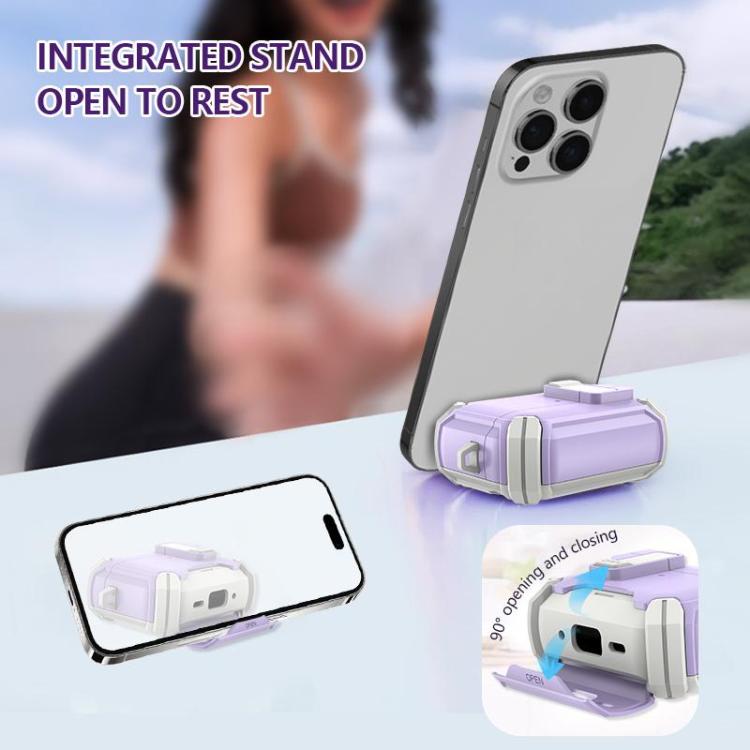 Custodia per auricolari wireless LeReach Mega Series Dawn Armor Edition con supporto, For AirPods 4
