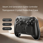 Custodia protettiva rigida antiurto per Steam Controller 2 (2026) in cristallo trasparente.
