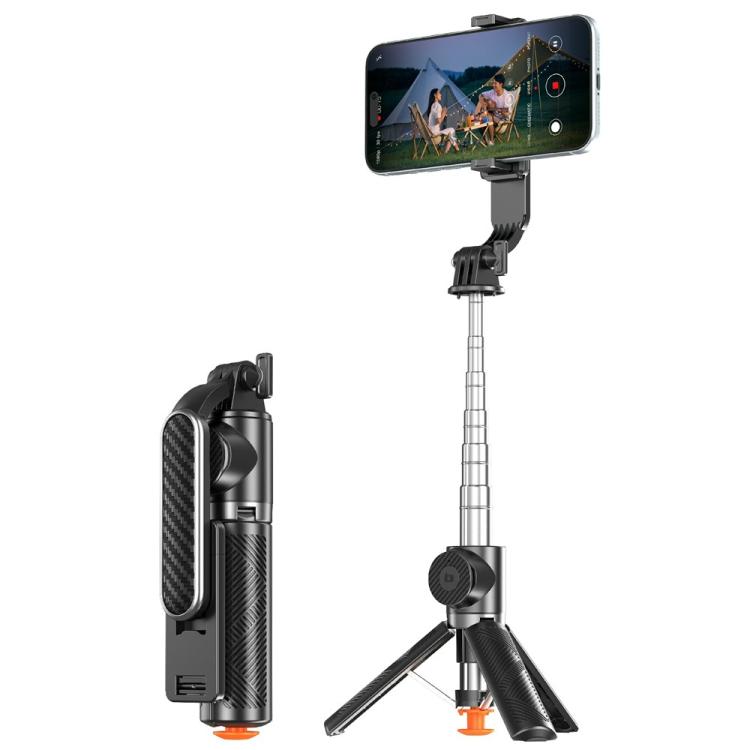 T01S Supporto per telefono con telecomando Bluetooth estensibile 3 in 1 per streaming live, asta per selfie e treppiede, T01S