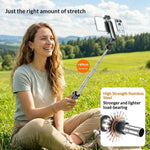 T01S Supporto per telefono con telecomando Bluetooth estensibile 3 in 1 per streaming live, asta per selfie e treppiede, T01S