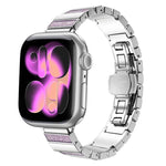 Cinturino per orologio in acciaio inossidabile con chiusura pieghevole a forma di tasti di pianoforte., For Apple Watch 46mm / 49mm / 45mm / 44mm, For Apple Watch 42mm / 41mm / 40mm / 38mm