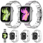 Cinturino per orologio in acciaio inossidabile con chiusura pieghevole a forma di tasti di pianoforte., For Apple Watch 46mm / 49mm / 45mm / 44mm, For Apple Watch 42mm / 41mm / 40mm / 38mm