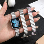 Cinturino per orologio in acciaio inossidabile con chiusura pieghevole a forma di tasti di pianoforte., For Apple Watch 46mm / 49mm / 45mm / 44mm, For Apple Watch 42mm / 41mm / 40mm / 38mm