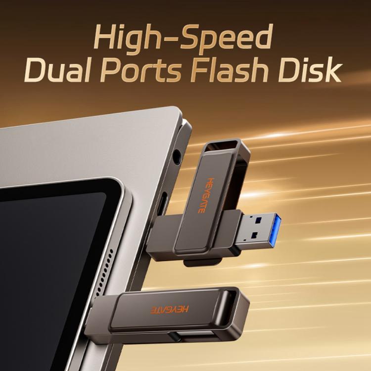 Chiavetta USB HEYGATE L1 2 in 1 USB-A + USB-C /Type-C ad alta velocità, 32GB, 64GB, 128GB, 256GB