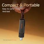 Chiavetta USB HEYGATE L1 2 in 1 USB-A + USB-C /Type-C ad alta velocità, 32GB, 64GB, 128GB, 256GB